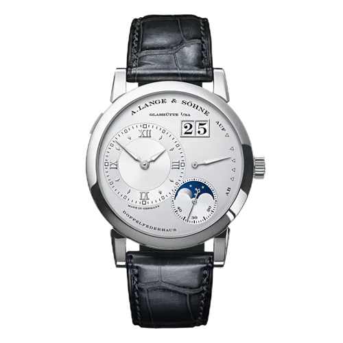 A. Lange & Söhne Lange 1 Platinum Power Reserve Indicator Moon Phase Display