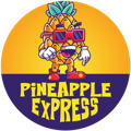 pineapple express gummies are made with live resin sativa extract and come with 42 gummies per bag