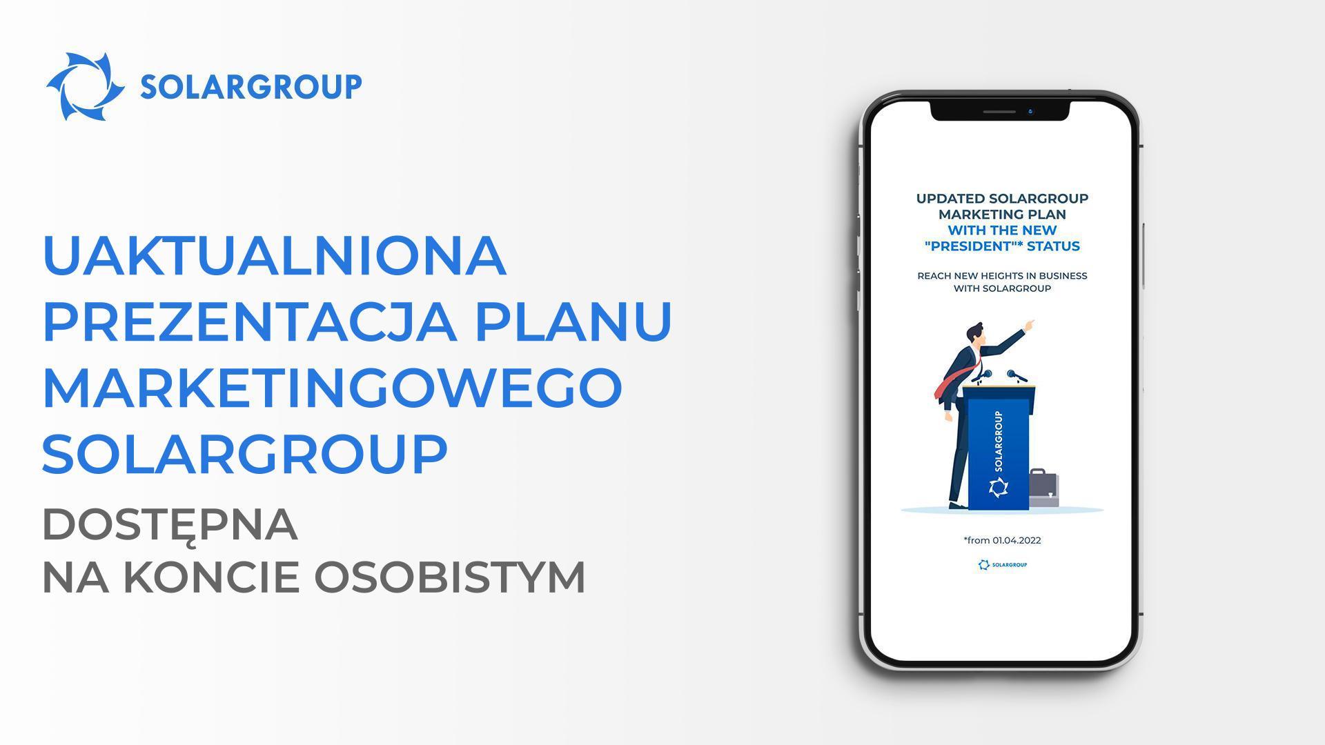Uaktualniona prezentacja planu marketingowego jest już dostępna na Twoim koncie osobistym!