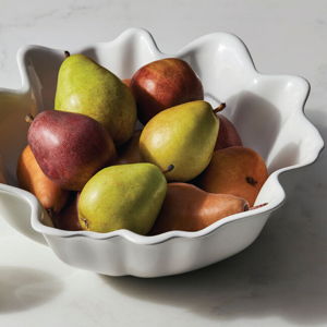 Iris Collection Serving Bowl, Color: White