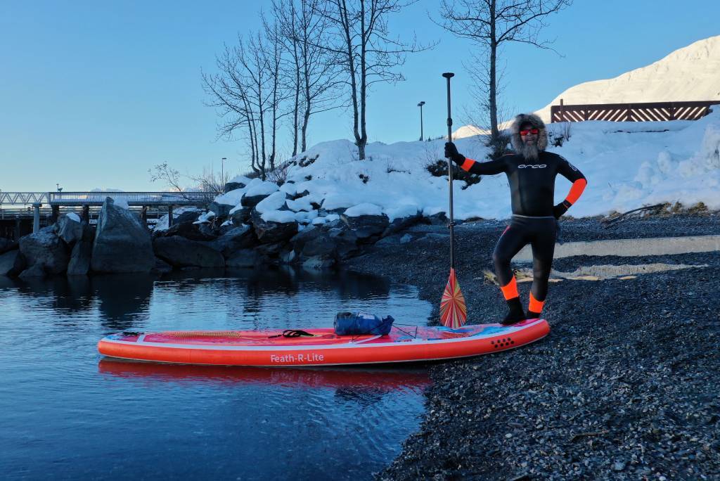 Feath-r-lite stand up paddle board in Canada Alberta