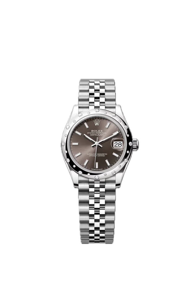 Domed Diamond-Set Bezel Grey dial Full set 2026, image 1 Domed Diamond-Set Bezel Grey dial Full set 2026, image 1