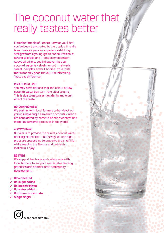 Honest Harvest 100% Raw, Organic Coconut Water - 1 Pallet 250ml Bottles (Labelled) - Image 3