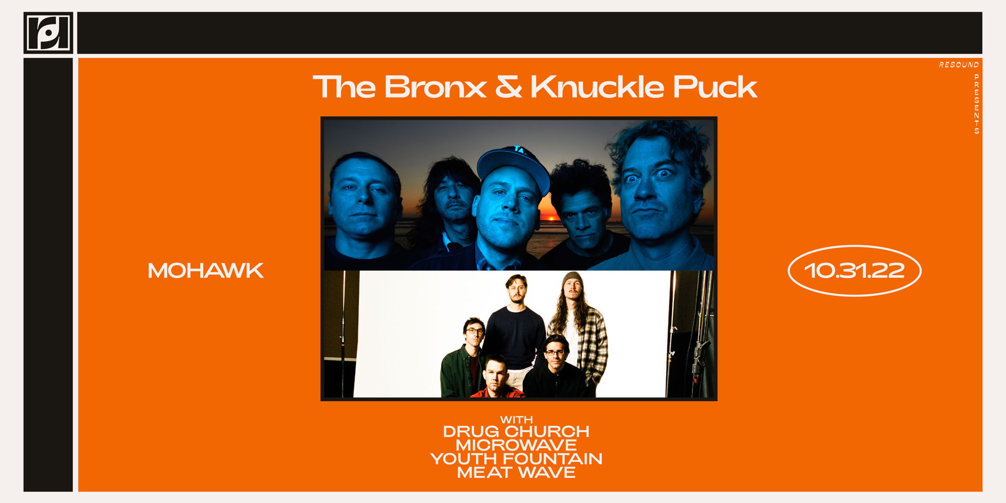 Halloween Banger: The Bronx and Knuckle Puck w/ Drug Church, Microwave, Youth Fountain and Meat Wave promotional image