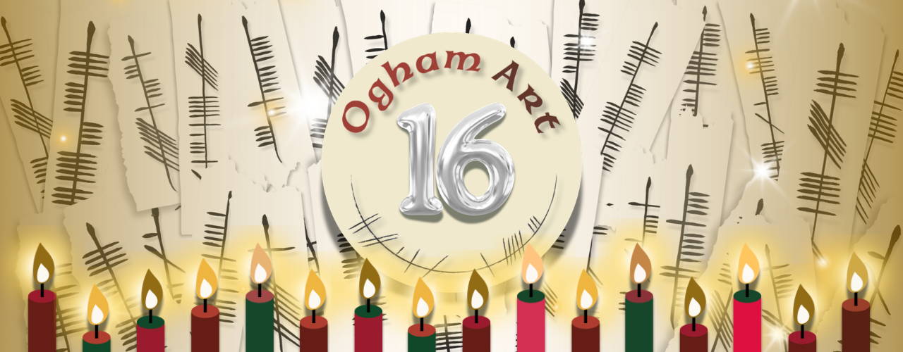 The Ogham Alphabet in Unique Presentations
