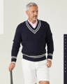 dressing down the cricket jumper for casual wear