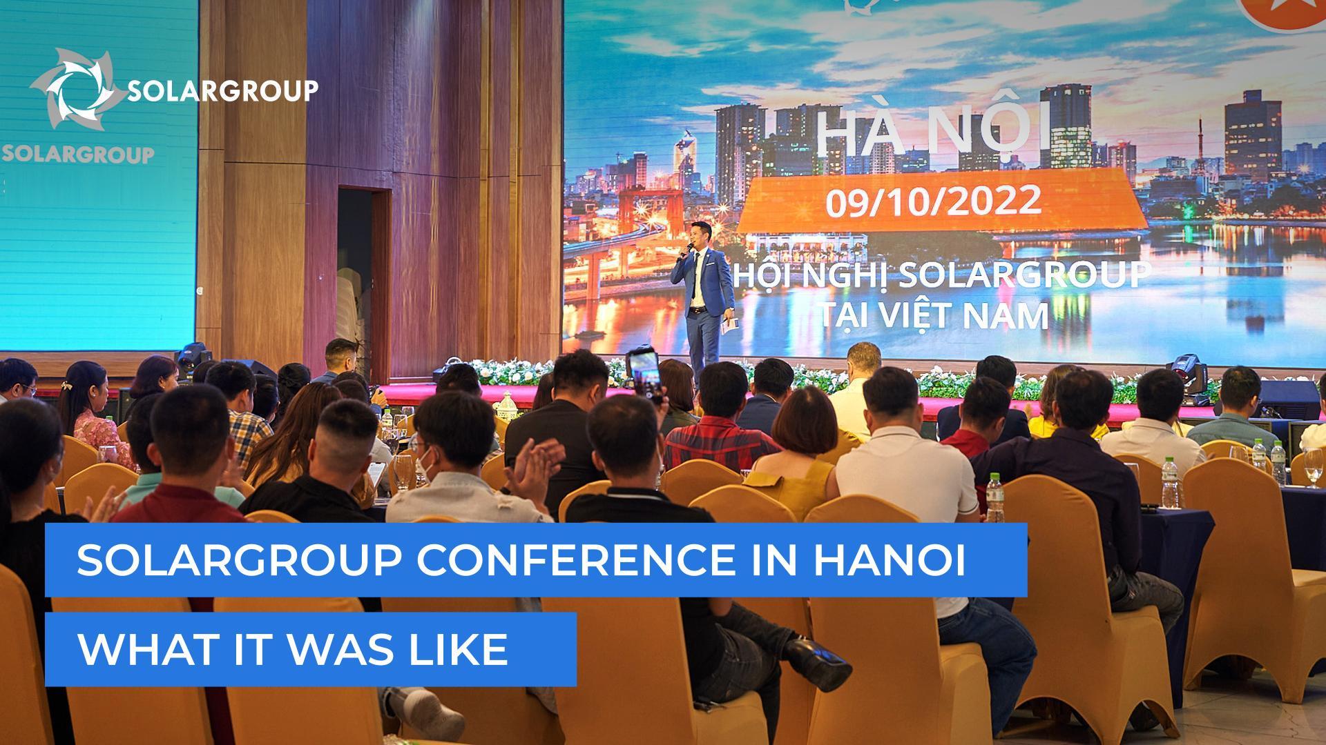 SOLARGROUP Conference in Hanoi: what it was like