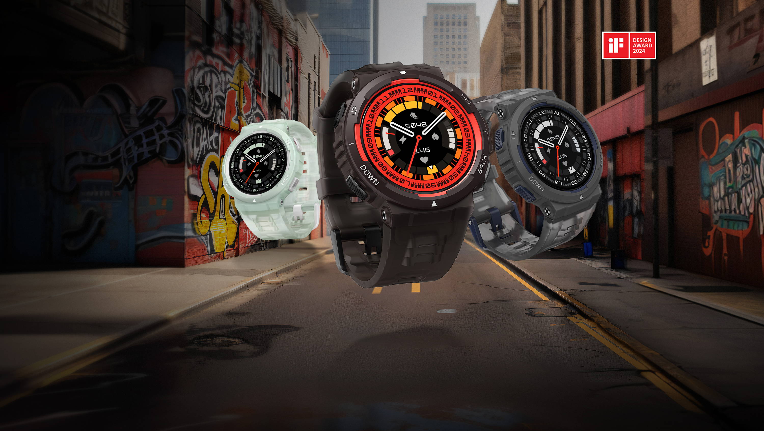 Amazfit Active Edge with rugged design, GPS, up to 16 days battery