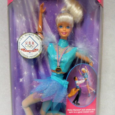 1997 Olympic Skater Barbie Eiskunstläuferin_8