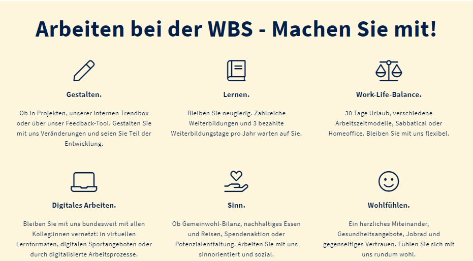WBS Gruppe product / service