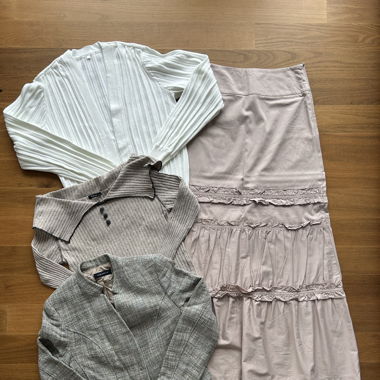Pack Skirt, Blazer, Cardigan & Top