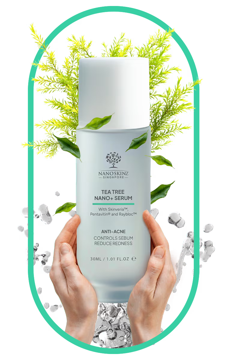 A bottle of Nano Singapore's best probiotic supplement surrounded by fruit