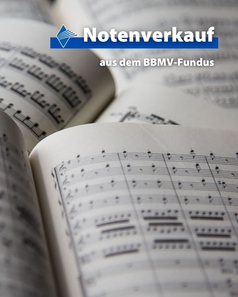 🎼 Notensätze zu verkaufen! 🎼

Der BBMV trennt sich von ausgewählten, neuwertigen Notensätzen aus vergangenen Projektorchestern und bietet diese für die Hälfte des Neupreises an.

Folgende Stücke sind noch verfügbar:
🔹 An der schönen blauen Donau (Joh