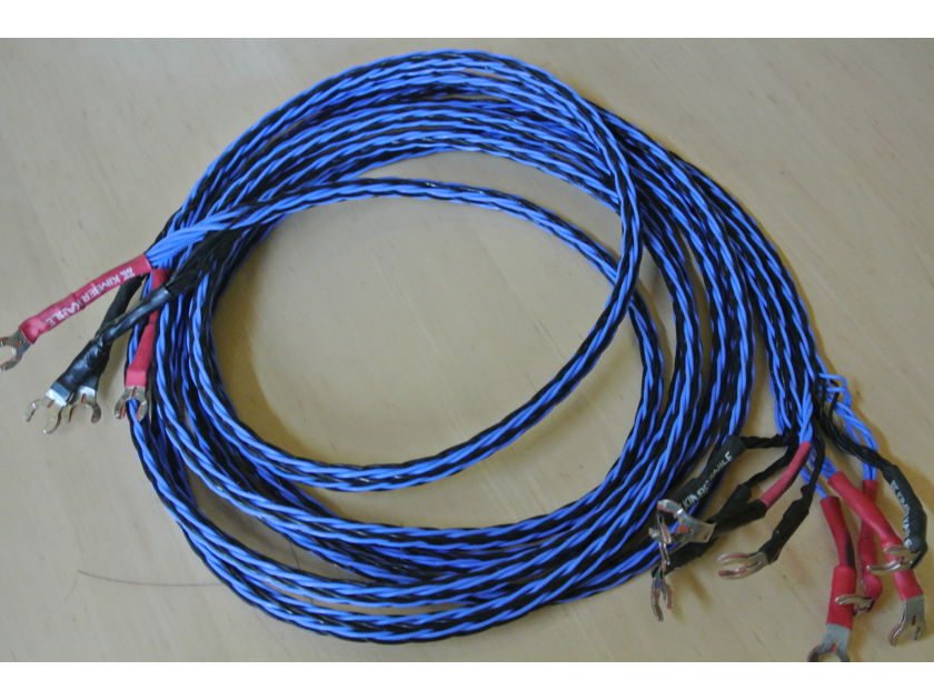 KIMBER KABLE  8TC 10 feet long biwire speaker cables for Quick Sale