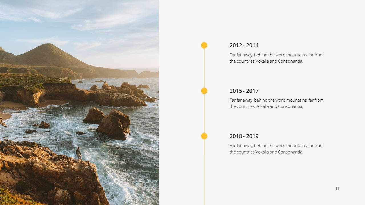 Minimal X Consulting Firm Proposal Presentation Template Timeline