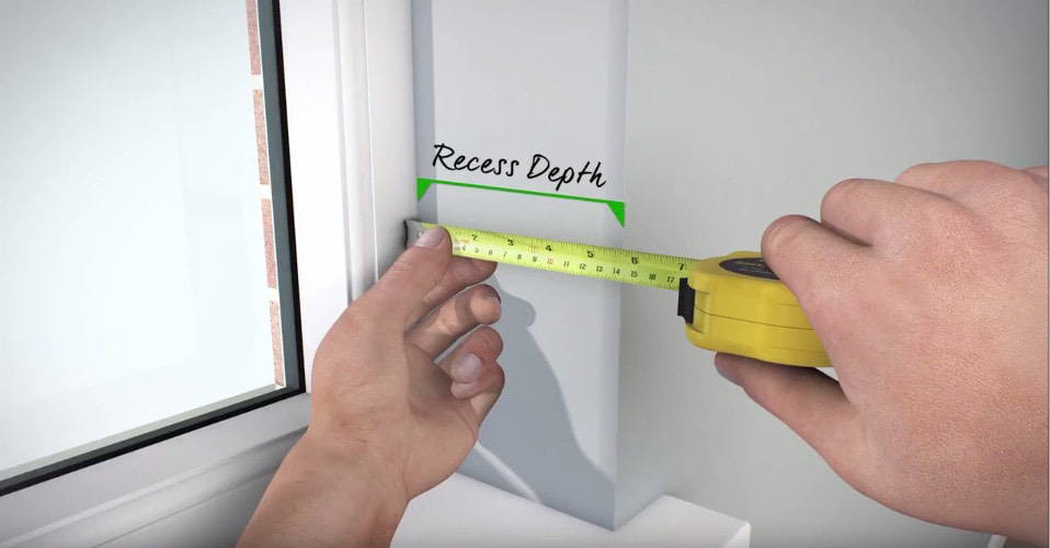 Minimum Recess Depth Window Blinds