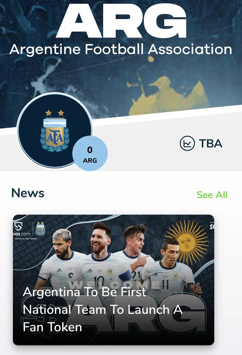 Argentine Football Association Fan Token (ARG)
