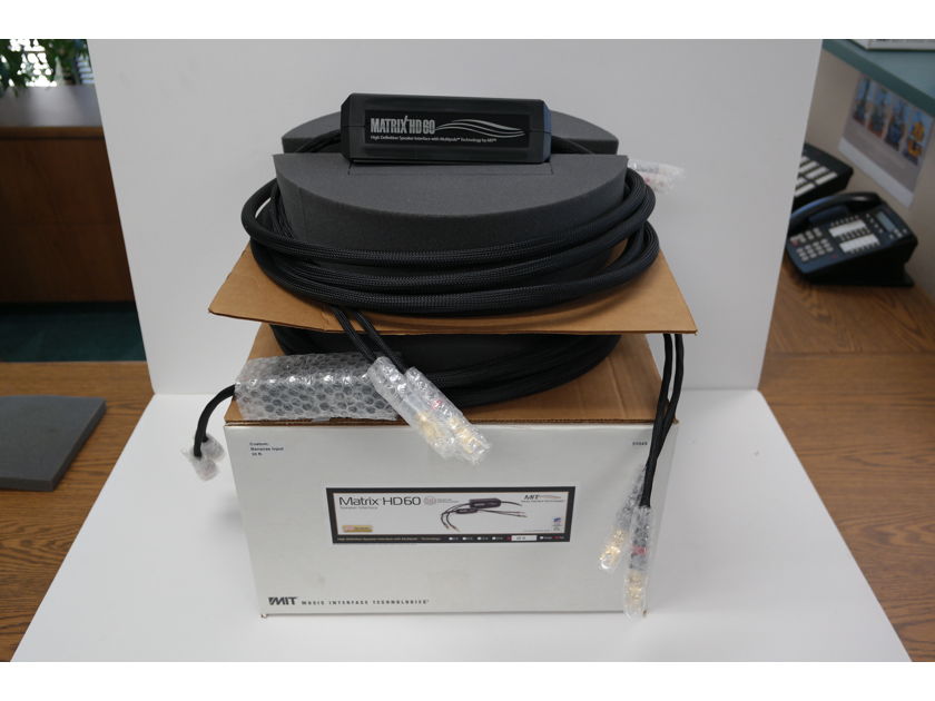 MIT Matrix HD 60 Speaker Cables 20ft pair "Sale Pending"