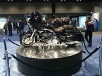 A gleaming Harley-Davidson was raffled off during the IMPACT conference.