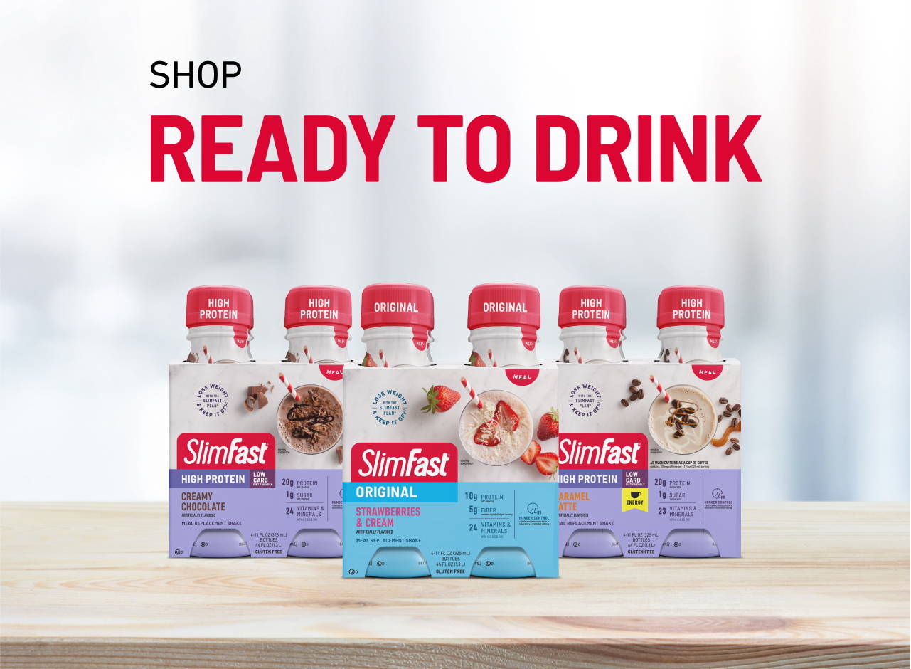 Various Slimfast ready to drink products