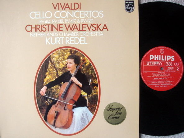 Philips / WALEVSKA-REDEL, - Vivaldi Cello Concertos, NM!