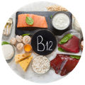 Food containing Vitamin B12 that is part of Nano Singapore's immune system antioxidant supplement