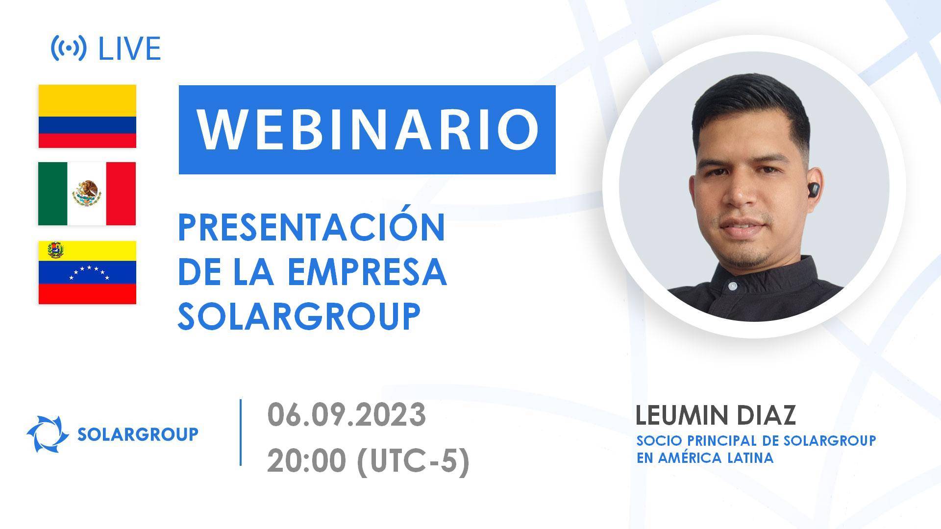 Latinoamérica. Presentación de la empresa financiera internacional SOLARGROUP