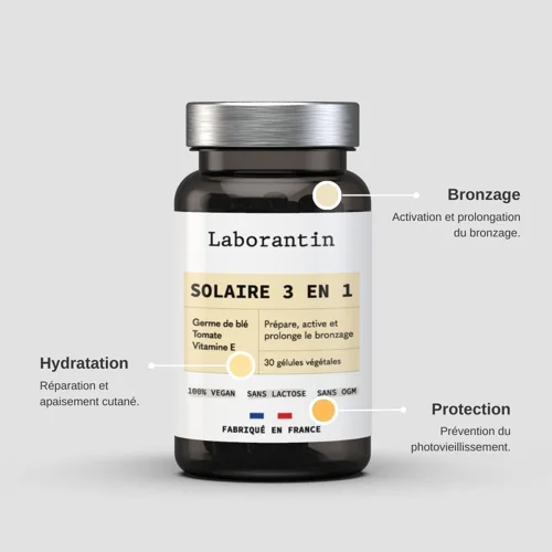 Solaire 3 en 1 - Bronzage & Prévention - Lot de 3