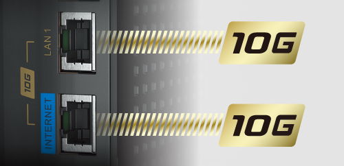 10Gbps対応ポートを搭載