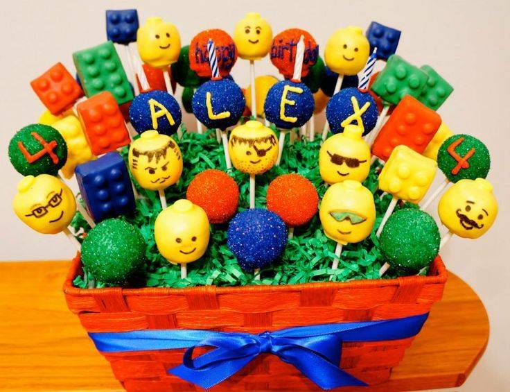 lego cake pops