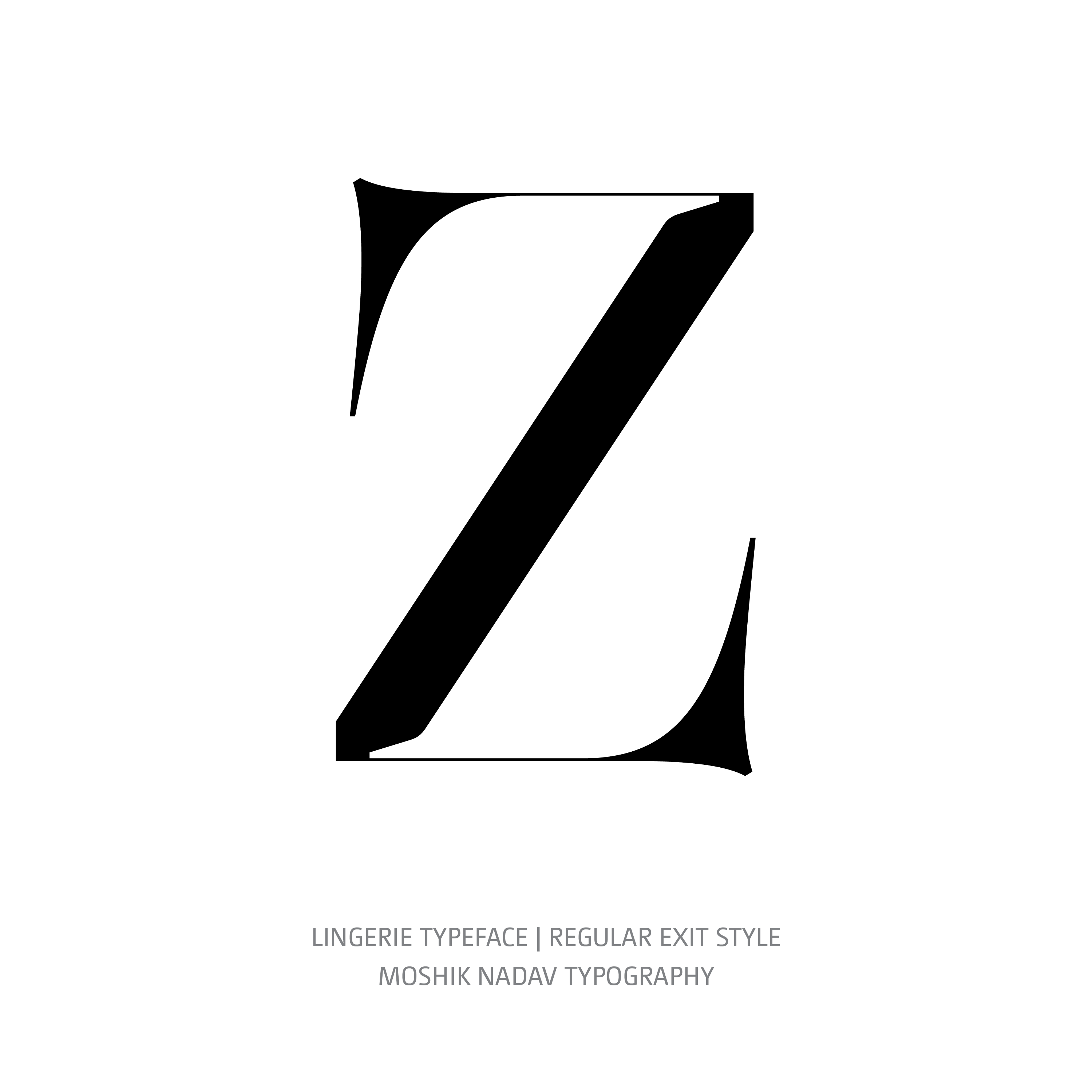 Lingerie Typeface Regular Exit Z