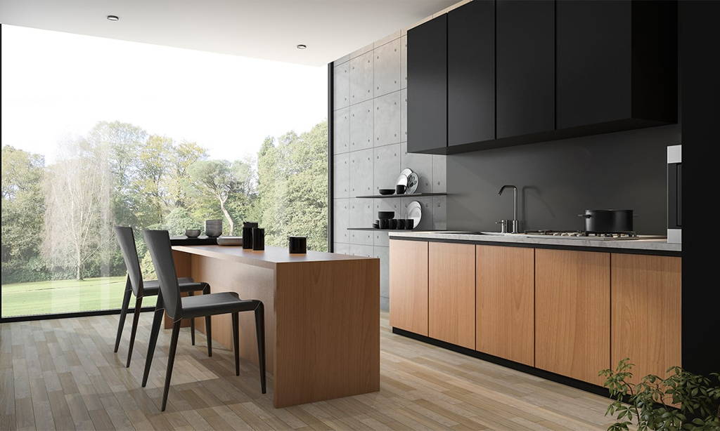 Kitchen cabinetry constructed using Melbourne plywood supplier Plyco's American Oak on Birch Plywood panels