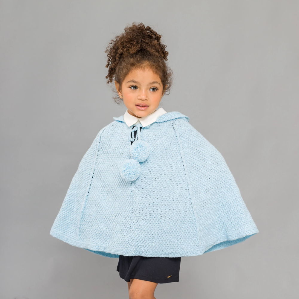 Hooded Poncho Knitting Pattern