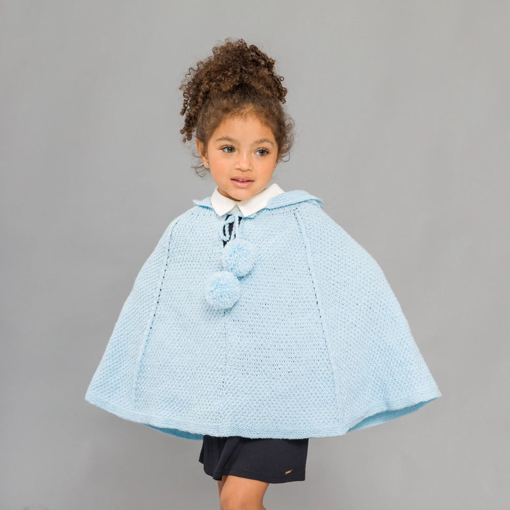 Hooded Poncho Knitting Pattern
