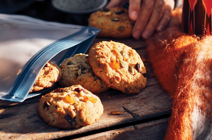 Biscuits au mélange du randonneur