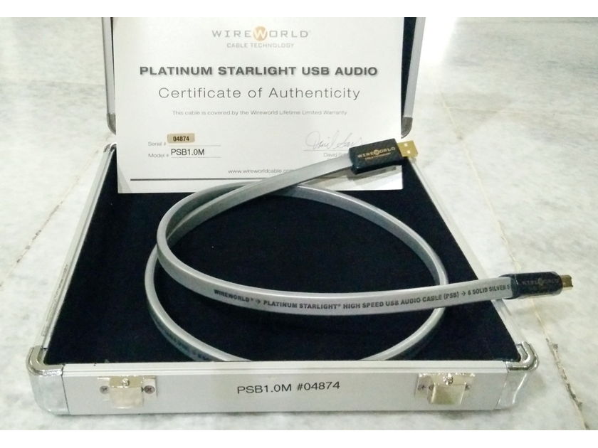 Wireworld Platinum Starlight USB - 1 meter Free shipping worldwide !