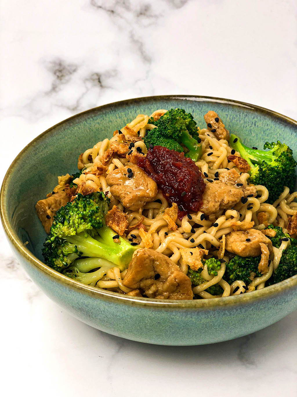 Noedels met broccoli