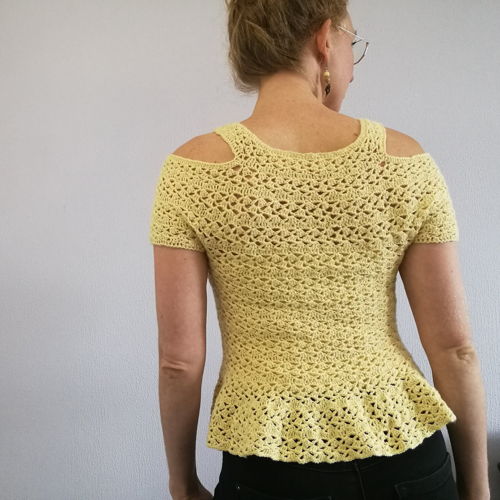 Sunny Shoulders Peplum