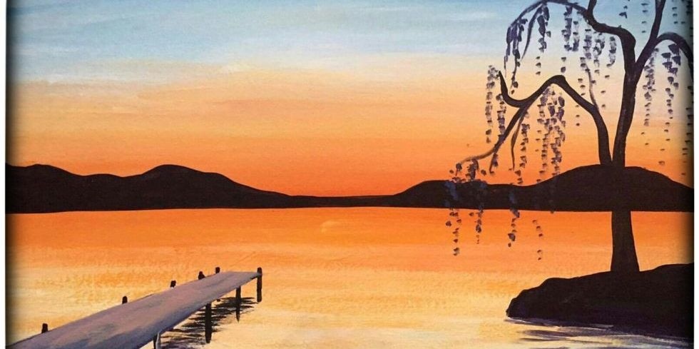 "Lakeside Sunrise Painting Class! promotional image