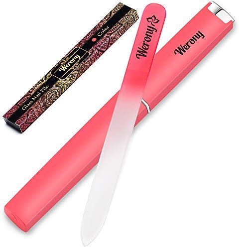 Nail Tek Crystal Nail File With Case Mini vs WERONY Glass Nail File Slant