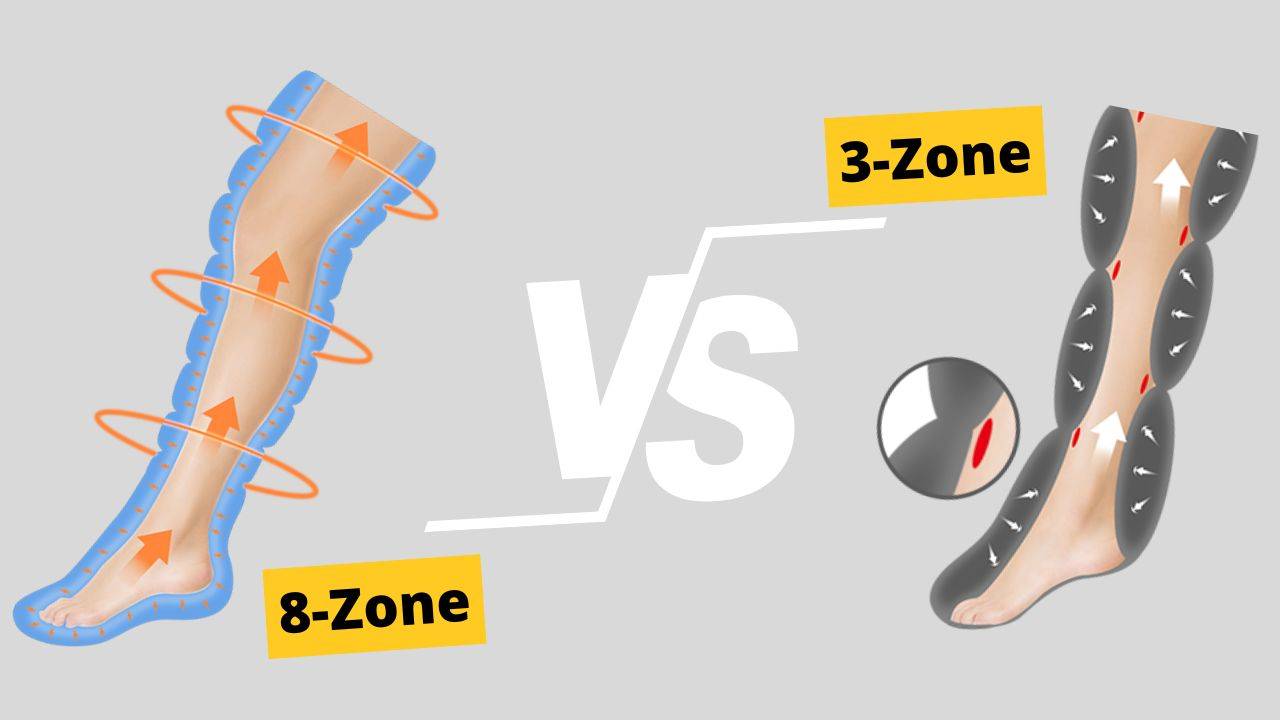8-Zonen- vs. 3-Zonen-Kompressions-Regenerationsstiefel