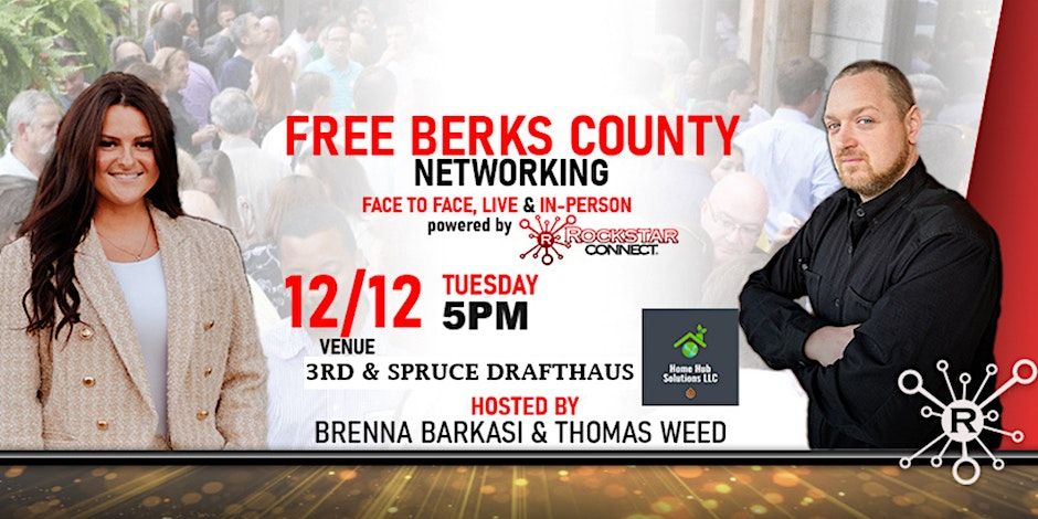 Free Berks County Networking powered By Rockstar Connect (December, PA) promotional image
