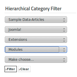 Hierarchical Category Filter - иерархия категорий в Joomla