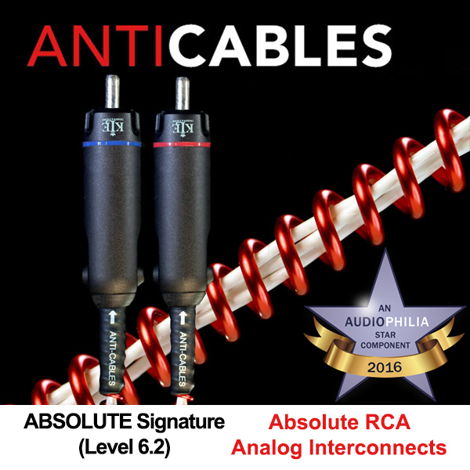  ANTICABLES Level 6.2 "ABSOLUTE Signature" Analog RCA Interconnects