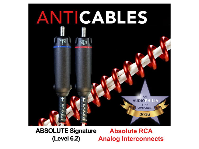 ANTICABLES Level 6.2 "ABSOLUTE Signature" Analog RCA ICs (New Release)