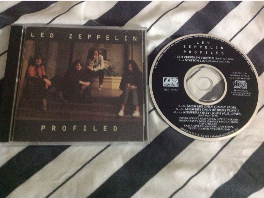 Led Zeppelin - Profiled Atlantic Records Promo Compact Disc
