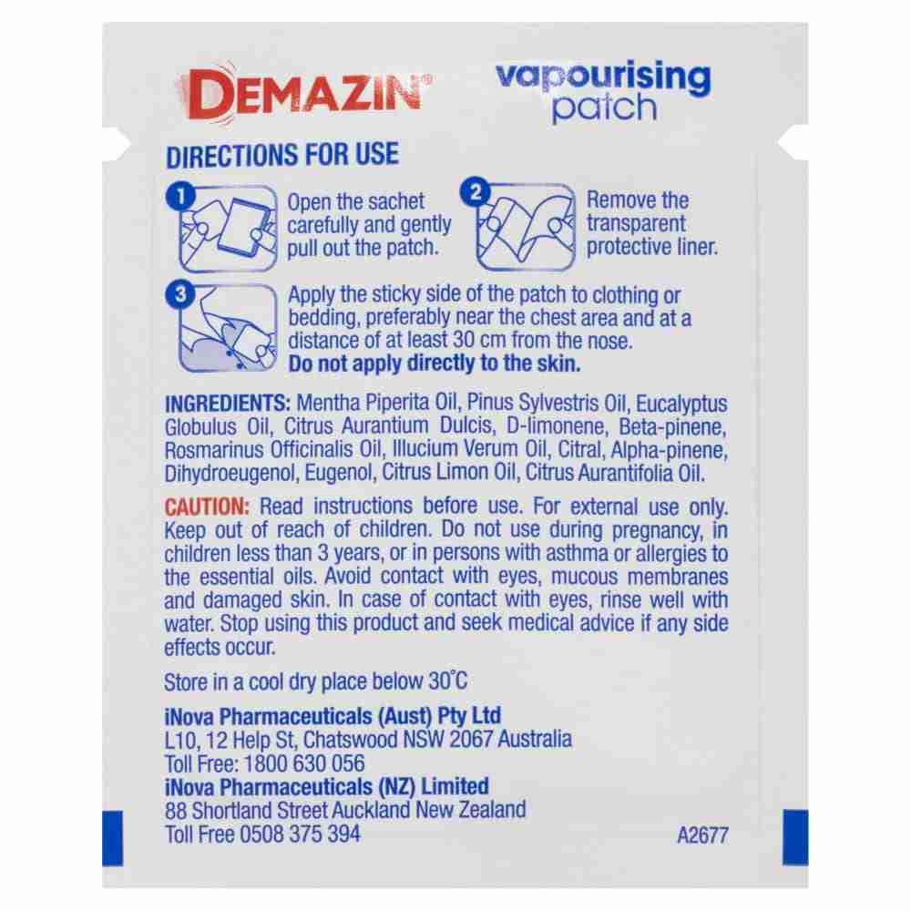 Demazin Vapourising Patches 6 Pack - Image 7