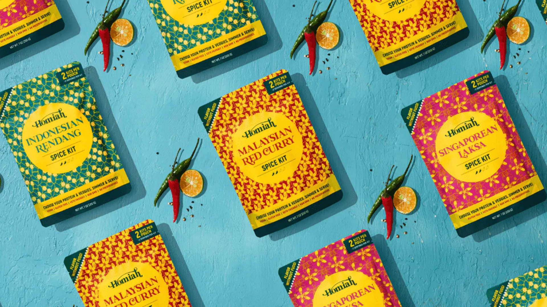 Featured image for Homiah Brings Malaysian Classics To Home Pantries With Vibrant Packaging