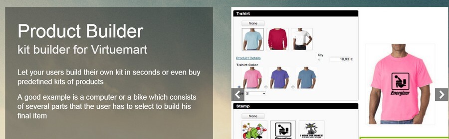 Product Builder (kit builder) for Virtuemart - создаем наборы в Joomla