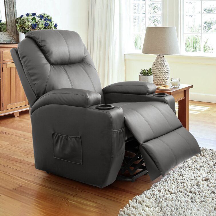 Signature Design by Ashley Yandel Power Lift Recliner vs Three Posts